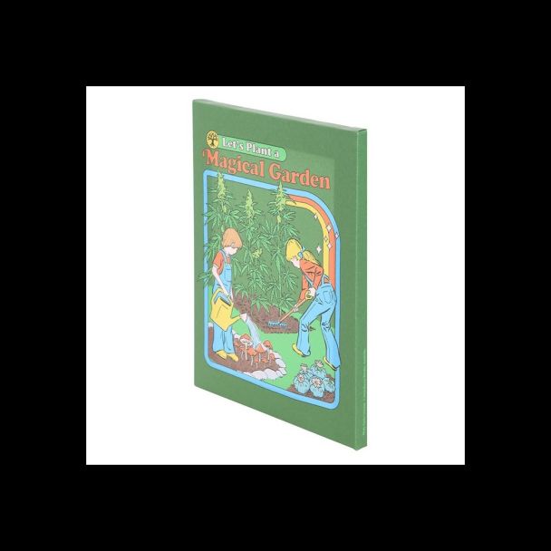 19x25cm Magical Garden Canvas Plaque by Steven Rhodes