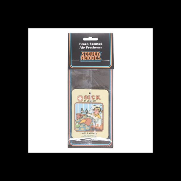 Sick of Your Shit Peach Air Freshener by Steven Rhodes