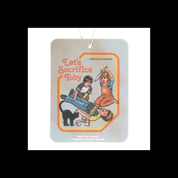 Let's Sacrifice Toby Vanilla Air Freshener by Steven Rhodes