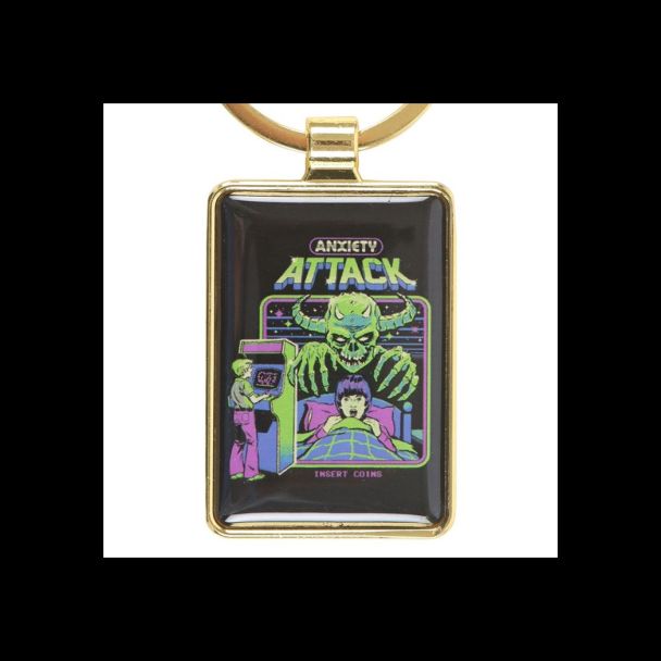 Anxiety Attack Keyring by Steven Rhodes