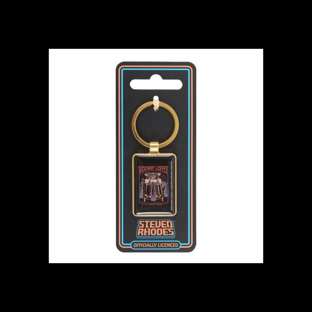 Worship Coffee Keyring by Steven Rhodes