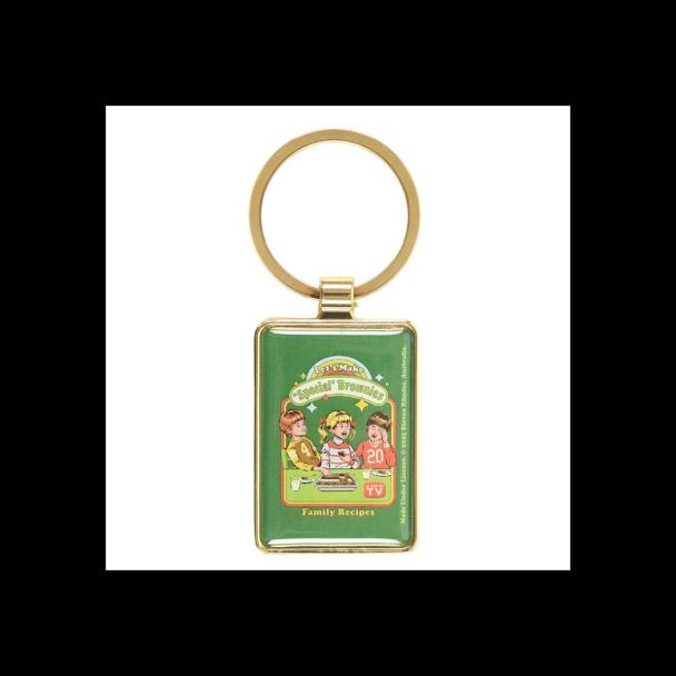 Let's Make Brownies Keyring by Steven Rhodes