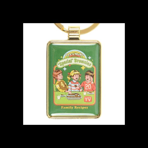 Let's Make Brownies Keyring by Steven Rhodes
