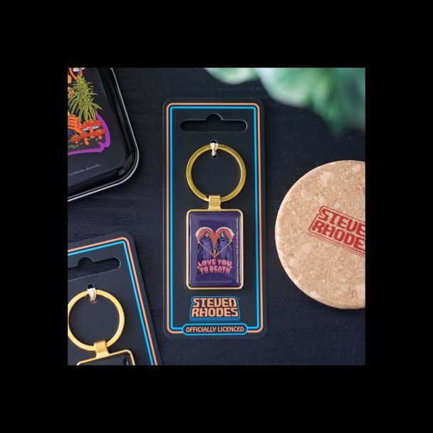 Love You To Death Keyring by Steven Rhodes
