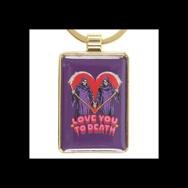 Love You To Death Keyring by Steven Rhodes