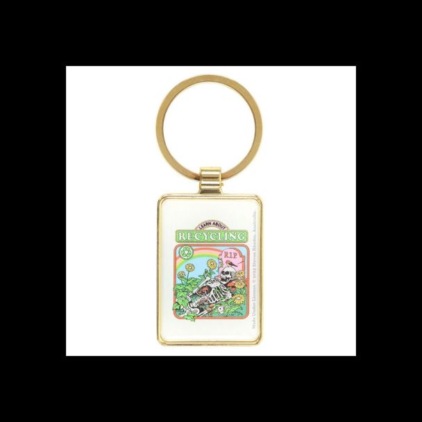 Learn About Recycling Keyring by Steven Rhodes