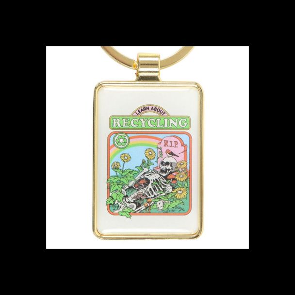 Learn About Recycling Keyring by Steven Rhodes