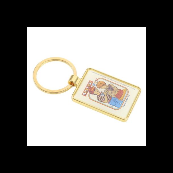 Rainy Day Fun Keyring by Steven Rhodes