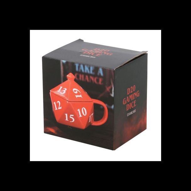 D20 Gaming Dice Shaped Mug