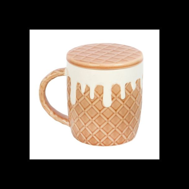Waffle Mug and Coaster Set