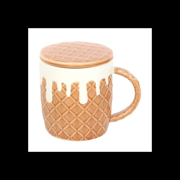 Waffle Mug and Coaster Set