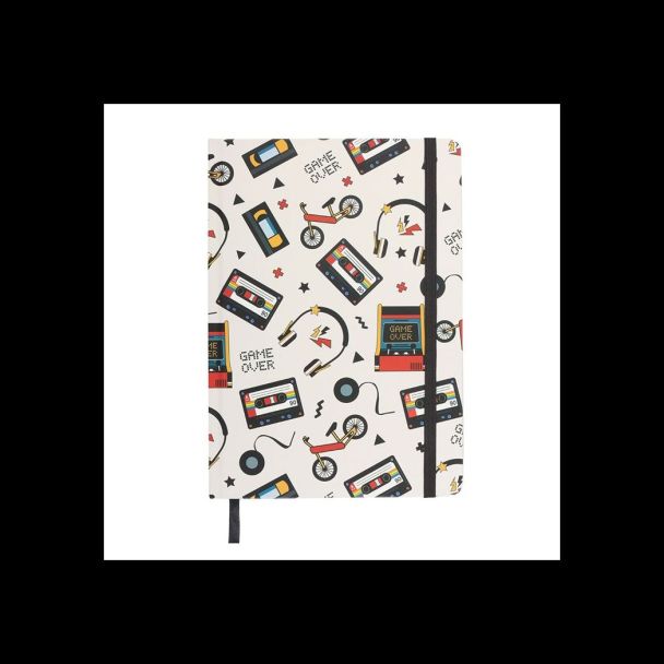 Retro 80s Print A5 Notebook