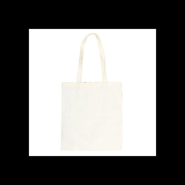 White Cat Print Polycotton Tote Bag