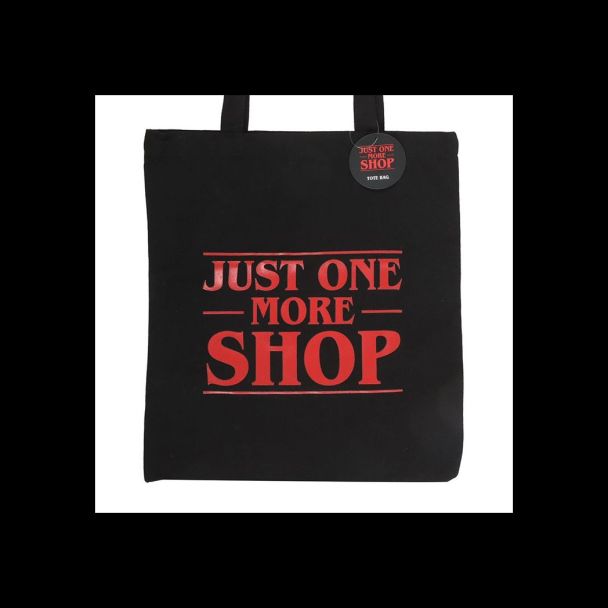 Just One More Shop Polycotton Tote Bag