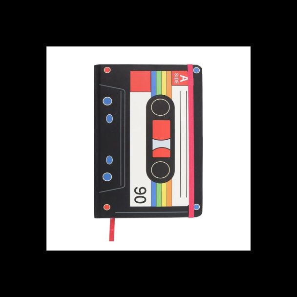 Retro Cassette Tape A5 Notebook