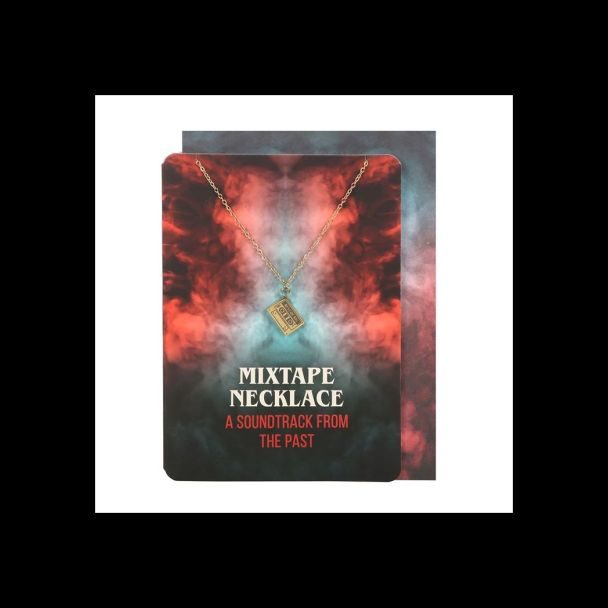 Mixtape Necklace on Greeting Card