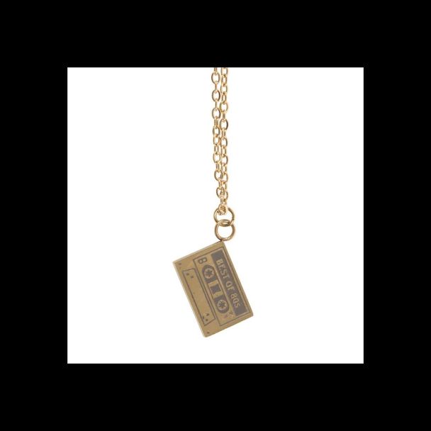 Mixtape Necklace on Greeting Card