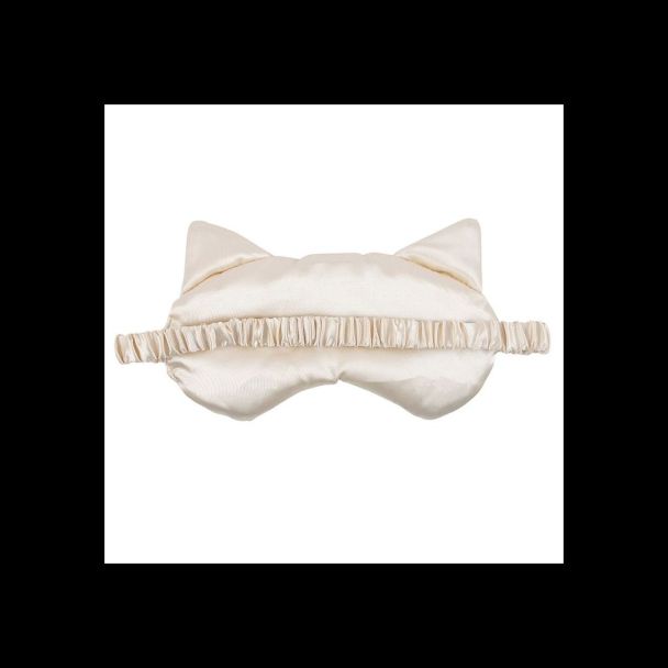 White Cat Face Satin Eye Mask
