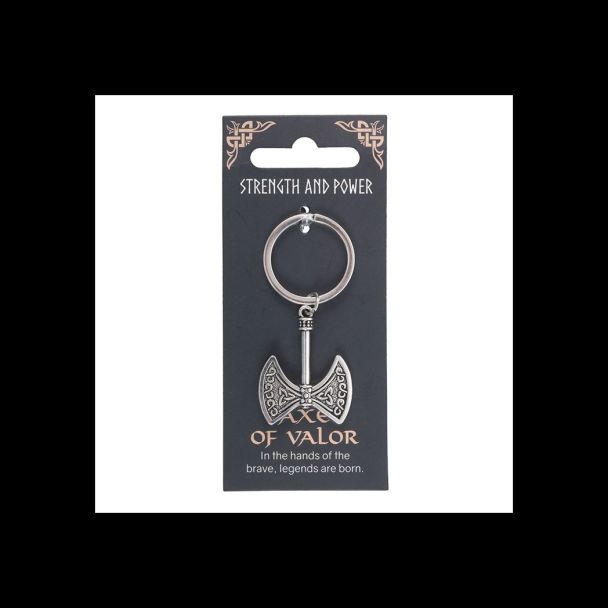 Strength and Power Axe of Valor Keyring
