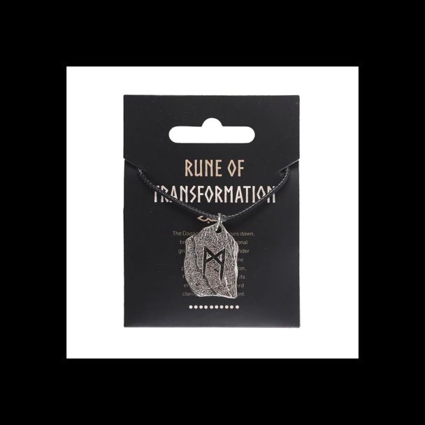 Rune of Transformation Viking Cord Necklace