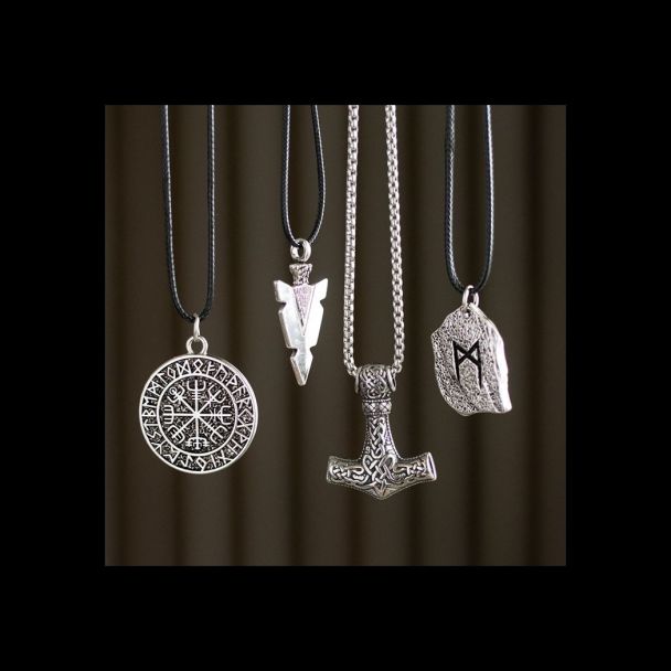 Rune of Transformation Viking Cord Necklace