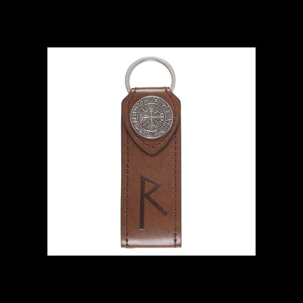 Journey Viking Rune Faux Leather Keyring