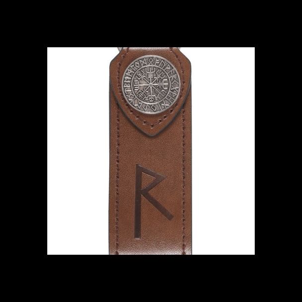 Journey Viking Rune Faux Leather Keyring