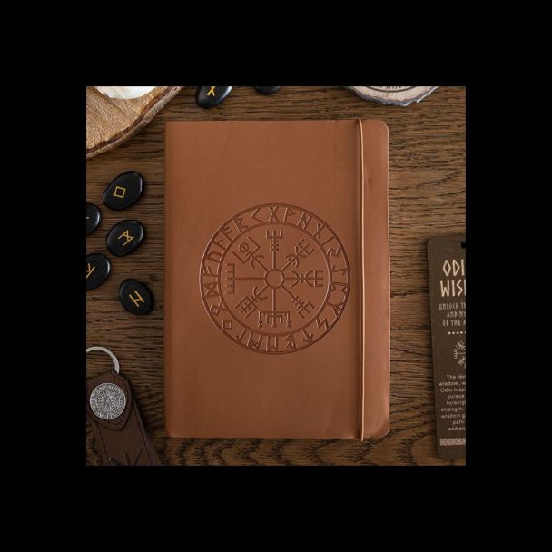 Viking Compass A5 Faux Leather Journal with Pen