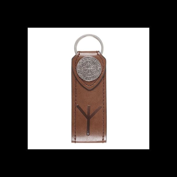 Protection Viking Rune Faux Leather Keyring