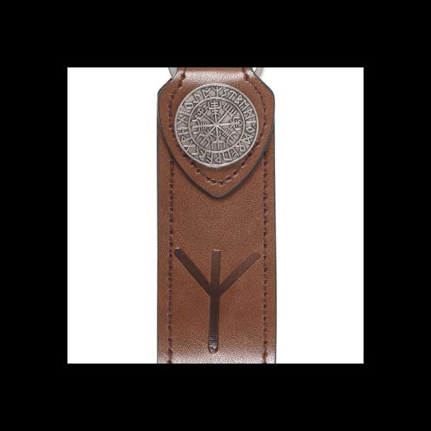Protection Viking Rune Faux Leather Keyring
