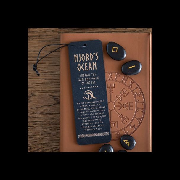 Njord's Ocean Wooden Bookmark
