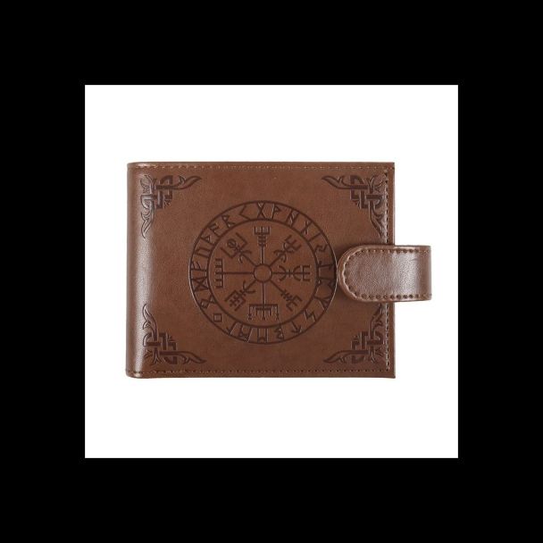 Viking Compass Faux Leather Wallet