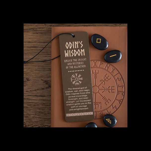 Odin's Wisdom Wooden Bookmark