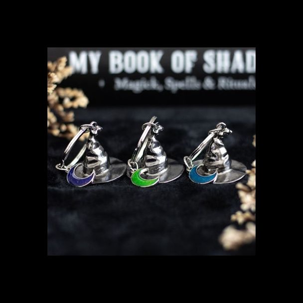 Set of 3 Coven Sisters Witch Hat Keyrings
