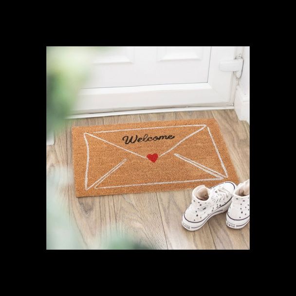 Natural Love Letter Valentine's Day Doormat