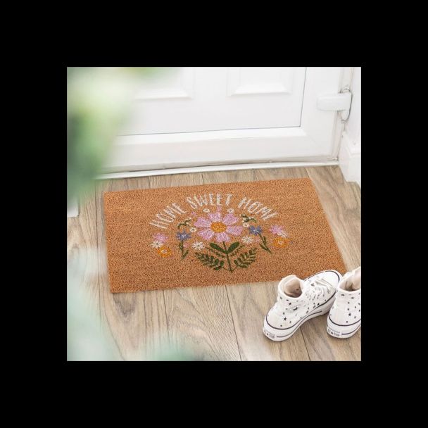 Natural Daisy Home Sweet Home Doormat