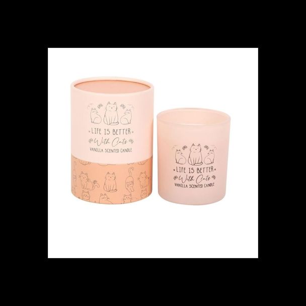 Life Is Better With Cats Vanilla Candle