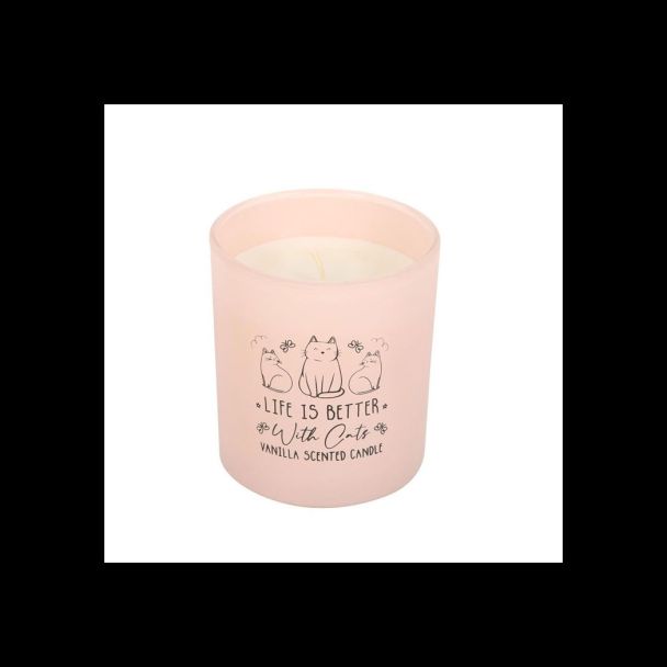 Life Is Better With Cats Vanilla Candle