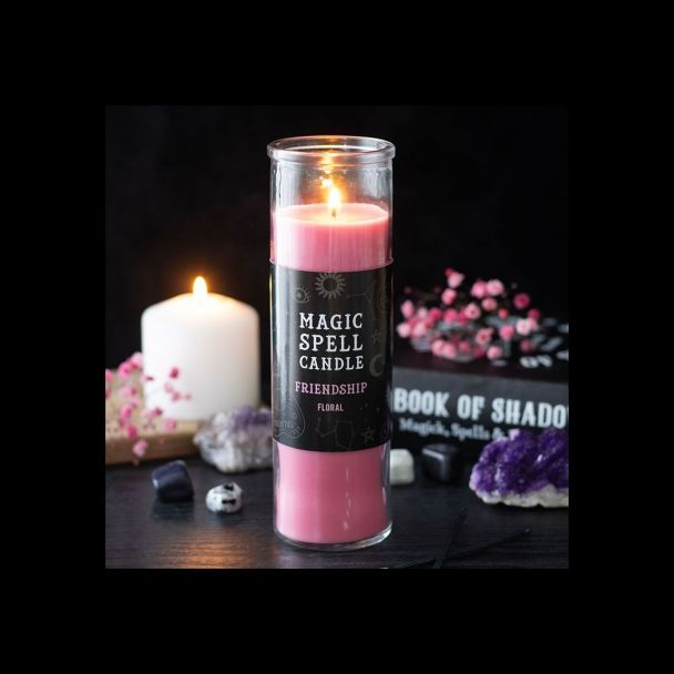 Friendship Floral Magic Spell Tube Candle