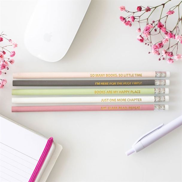 Pack of 5 Literature Inspired Pencils