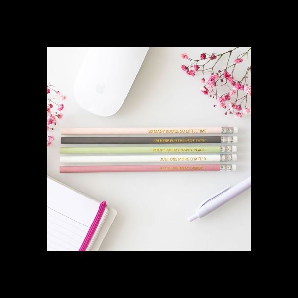 Pack of 5 Literature Inspired Pencils