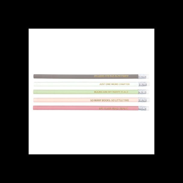 Pack of 5 Literature Inspired Pencils