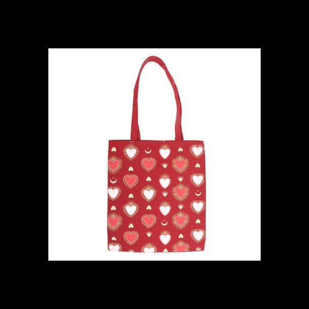 Sacred Heart Print Tote Bag