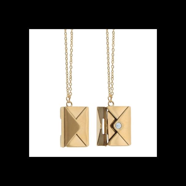 Love Letter Locket Necklace on Greeting Card