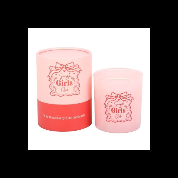 Single Girls Club Wild Strawberry Candle