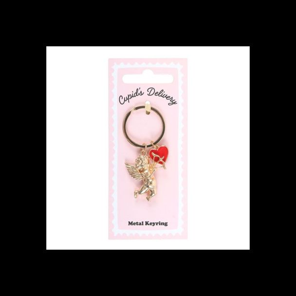 Cupid's Delivery Cherub Keyring