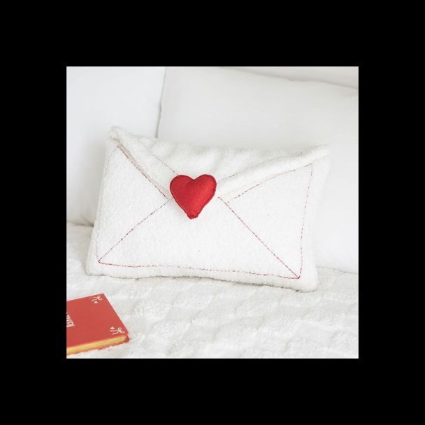 Love Letter Boucle Valentine's Day Cushion