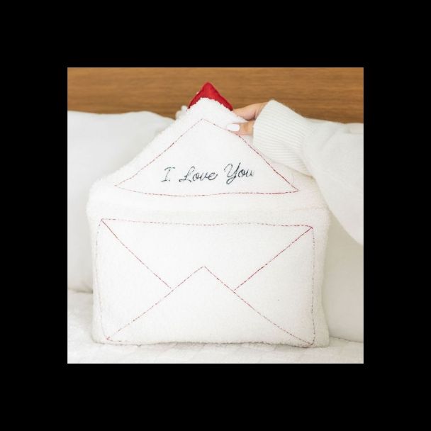 Love Letter Boucle Valentine's Day Cushion