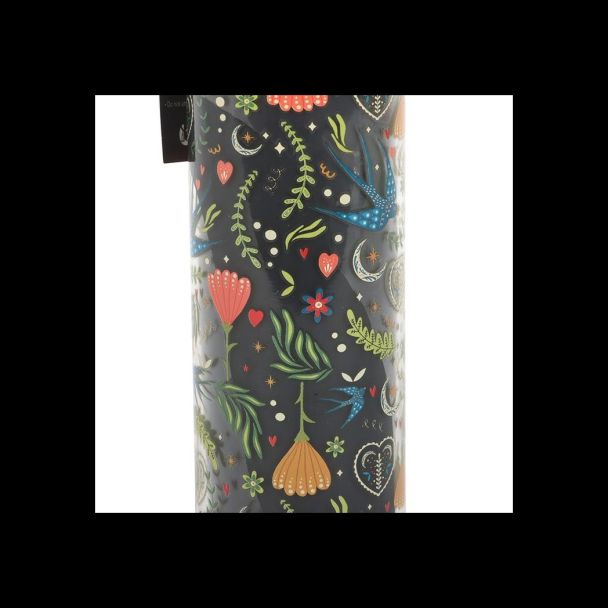 Midnight Bloom Print French Tulip Tube Candle