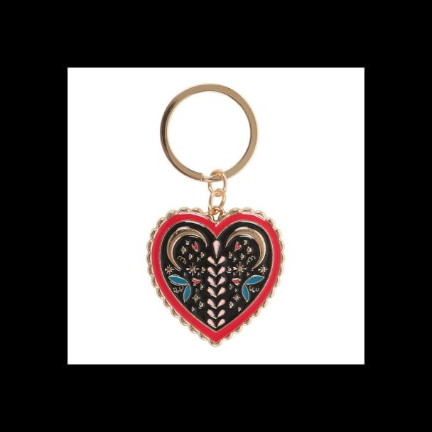 Folk Heart Keyring